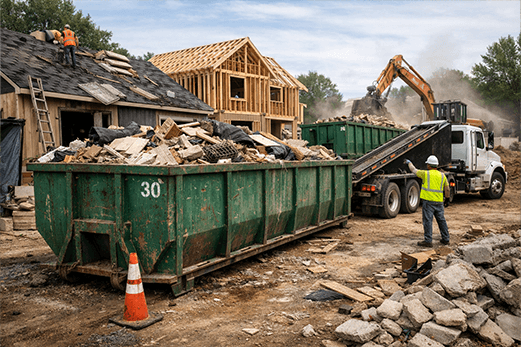 Contractor dumpster use